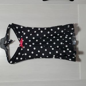 Venus polka-dot black white swim dress sz 16.  A/1 tote.